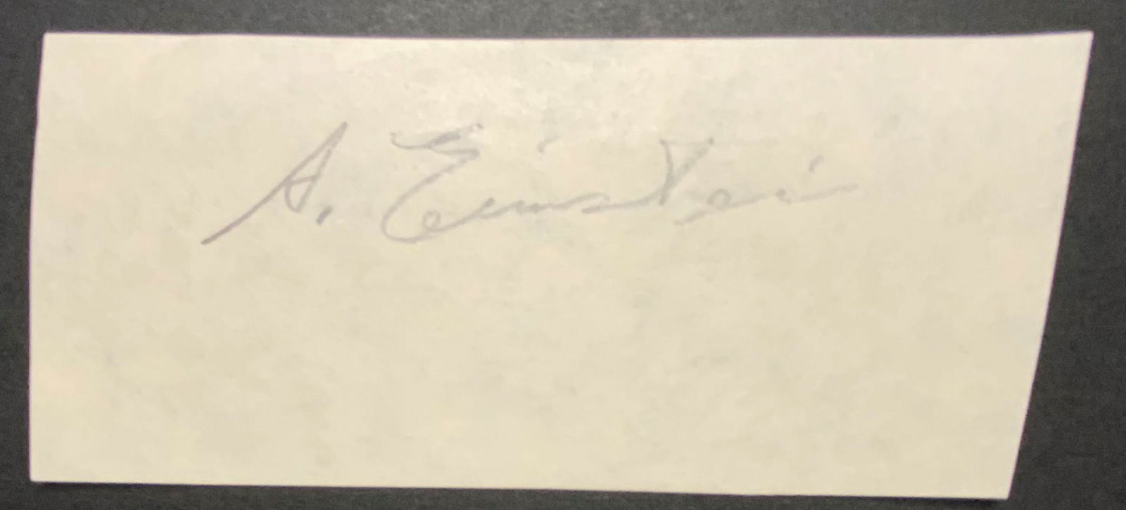 Albert Einstein Cut Autograph (1 of 1)