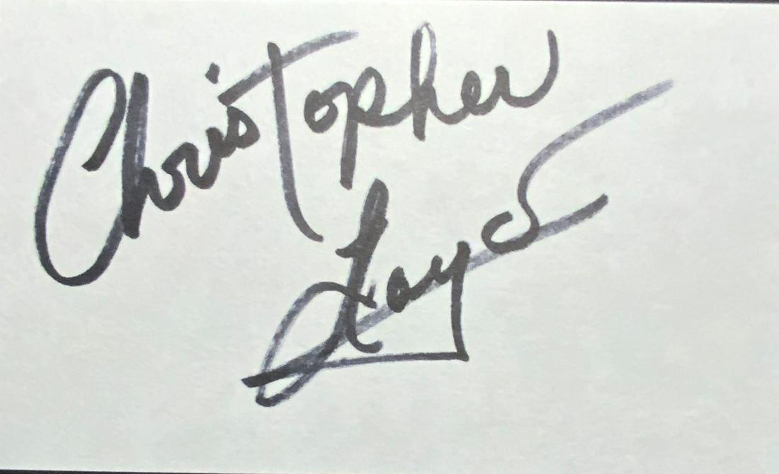Christopher Floyd Autograph Card (1 of 1)