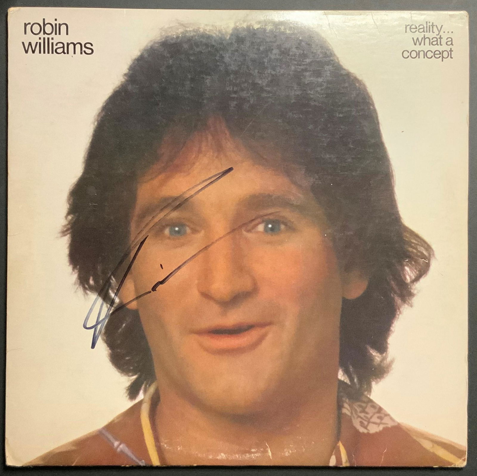 Robin Williams Autographed Album Cover (1 of 1)