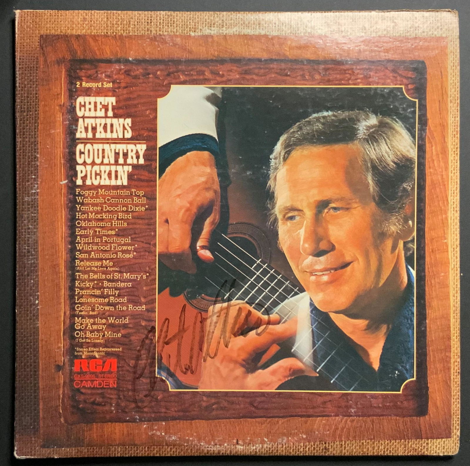 Chet Atkins Autographed Album Cover (1 of 1)