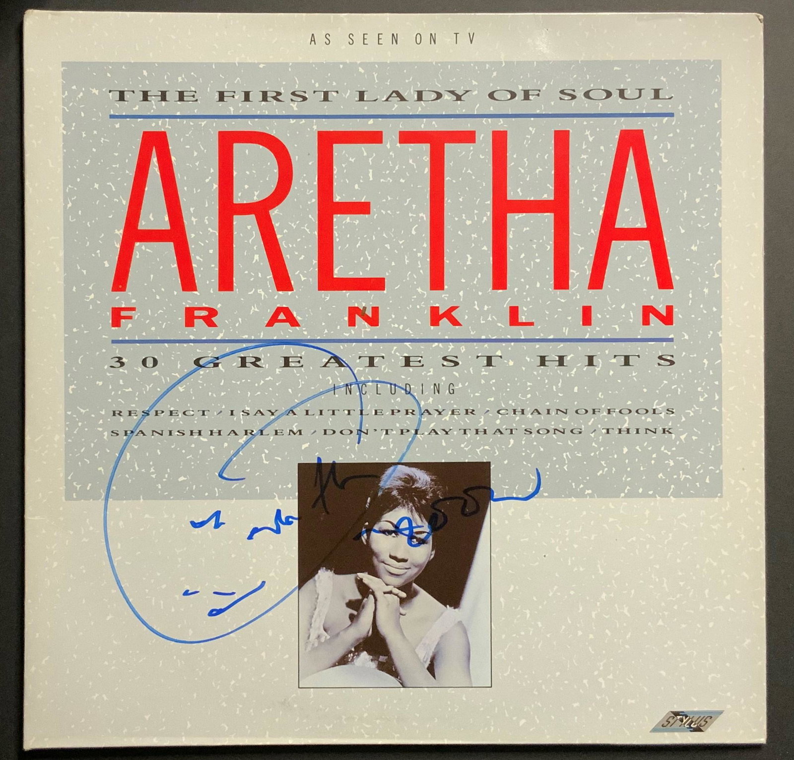 Aretha Franklin Autographed Album Cover (1 of 1)