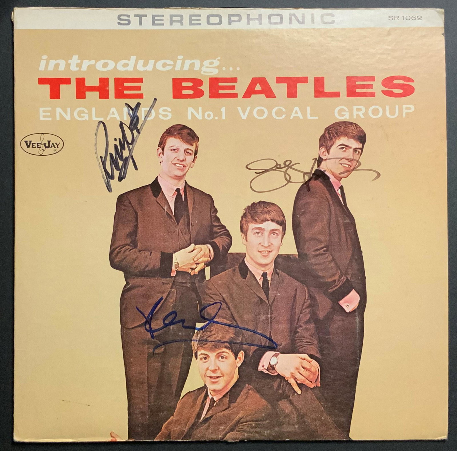 The Beatles Autographed Album Cover: Ask any and all questions before bidding. Signed album covers are not guaranteed to have vinyl record included, if curious email support@iczauctions.com . All framed items take 2 weeks for framing. We