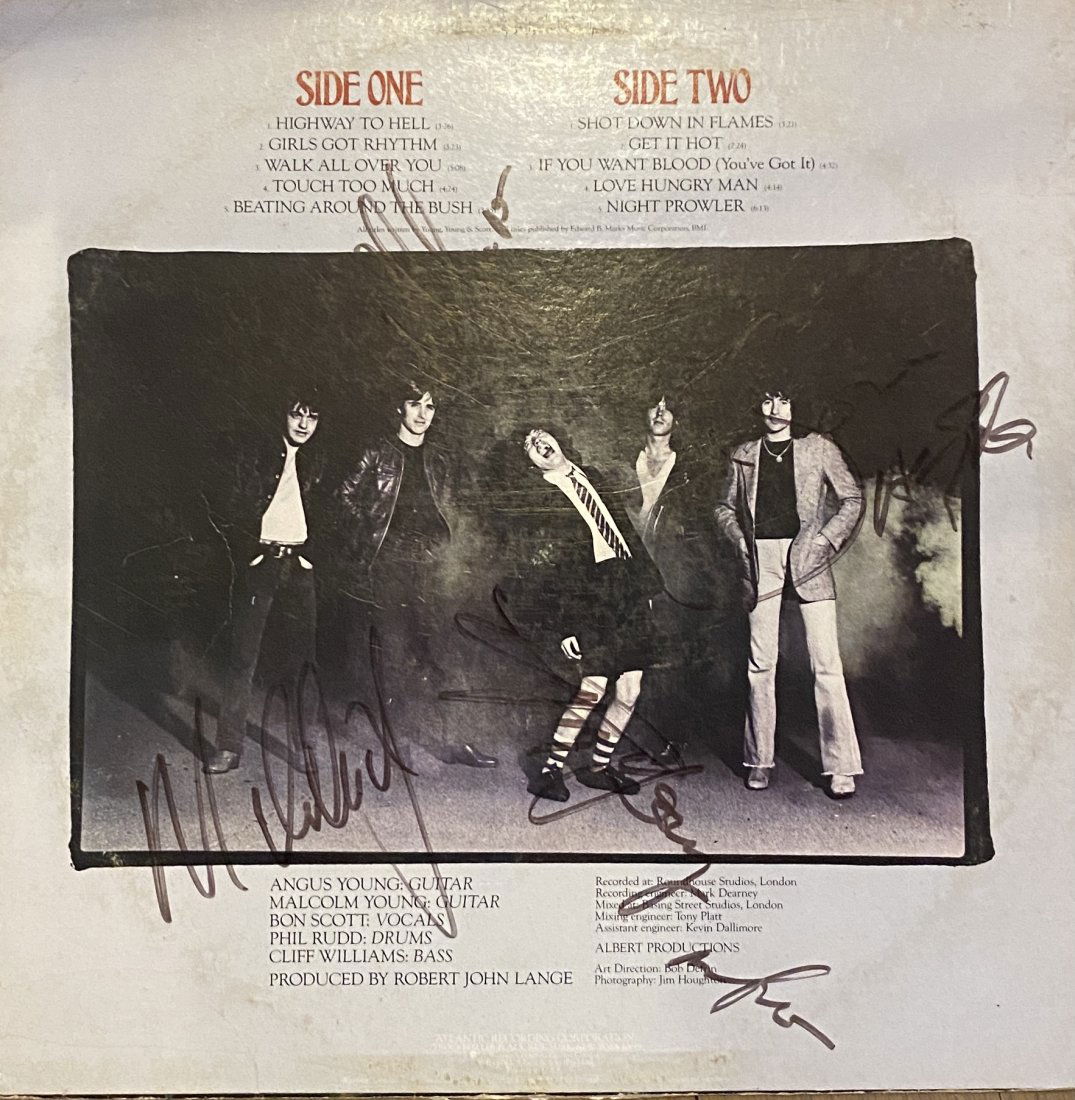 AC/DC Autographed Highway to Hell Album Bon Scott! (1 of 1)