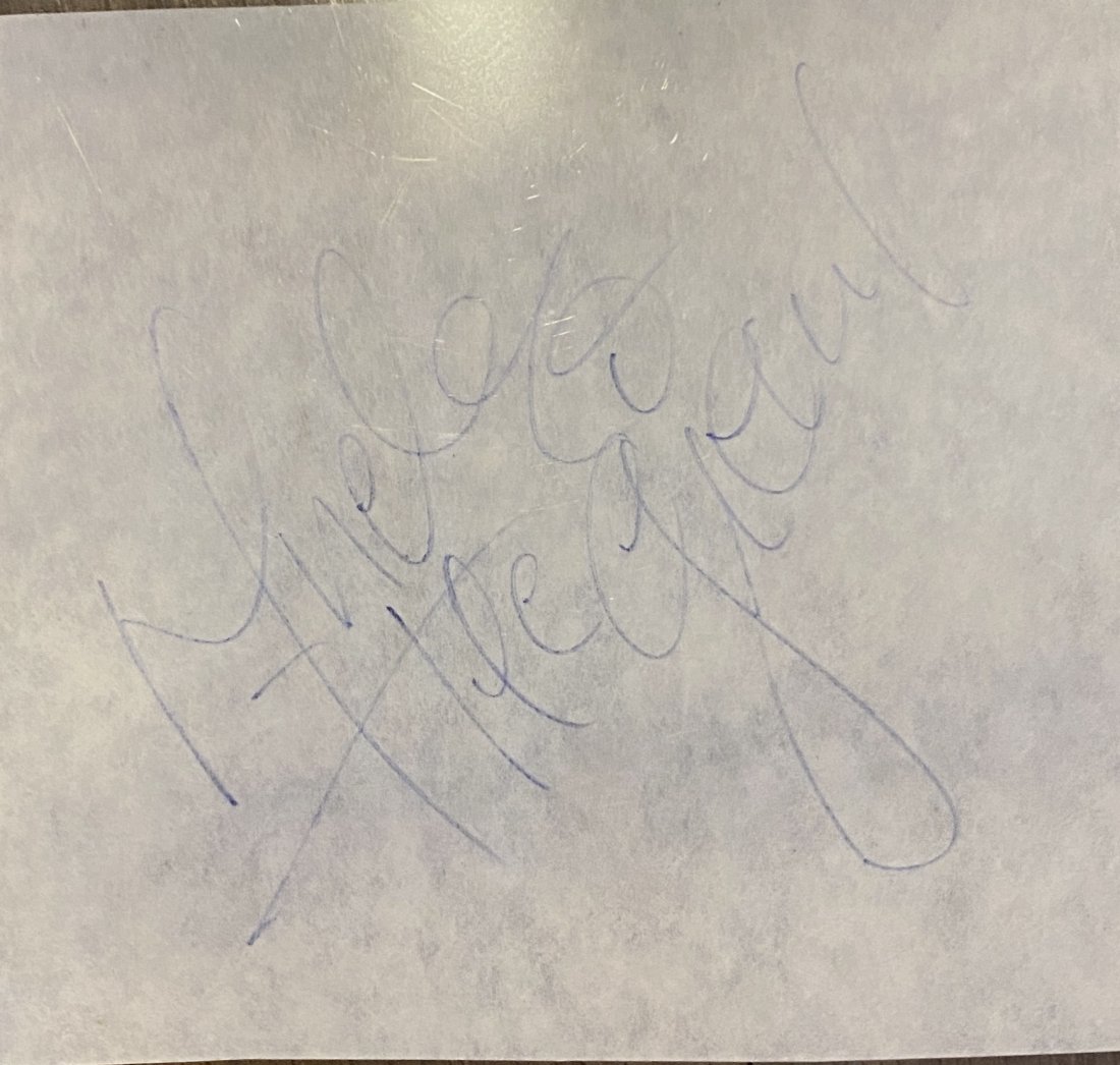 Andre the Giant Autographed Page! WWF (1 of 1)