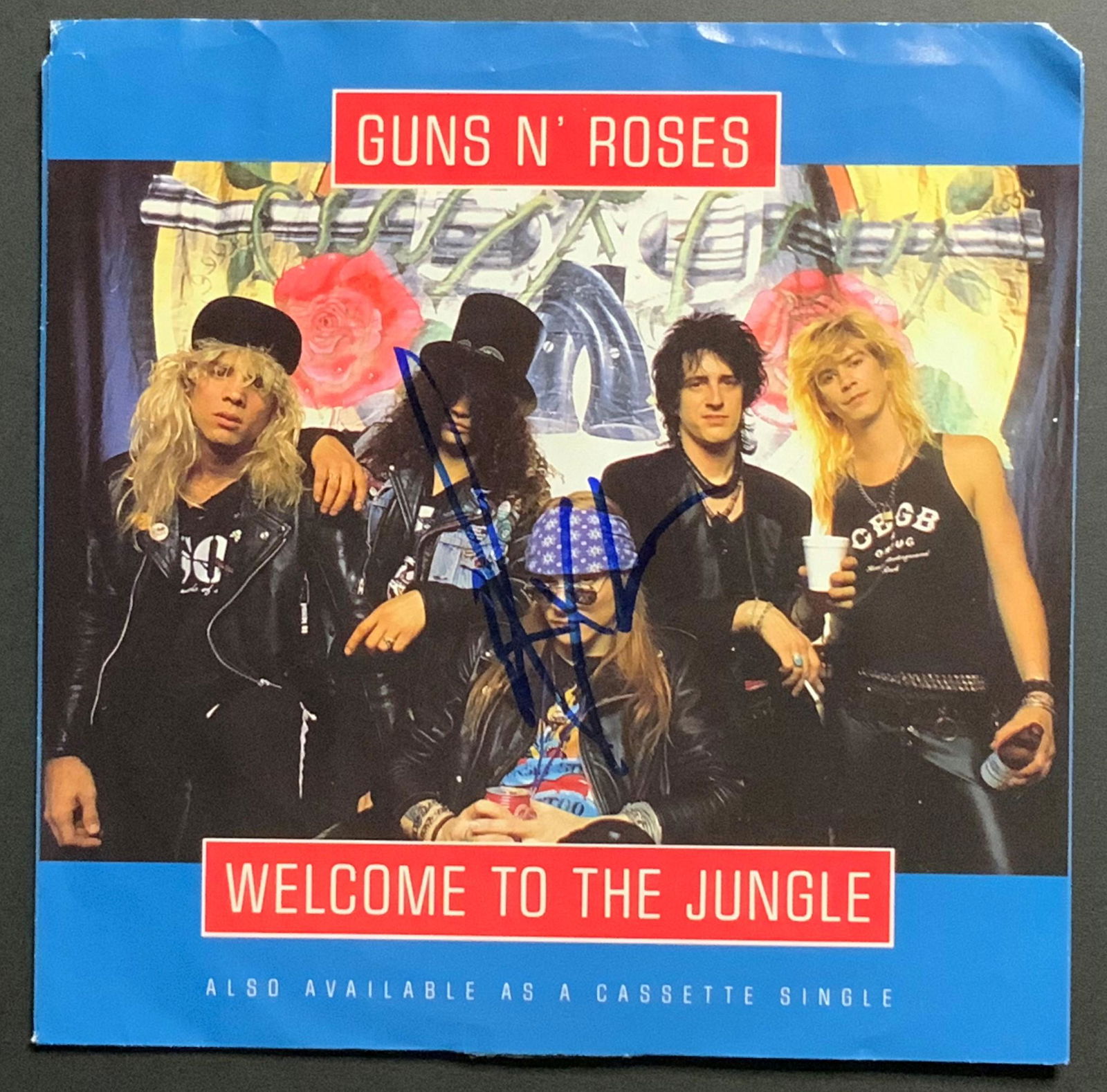 Axl Rose Autographed 7" (1 of 1)