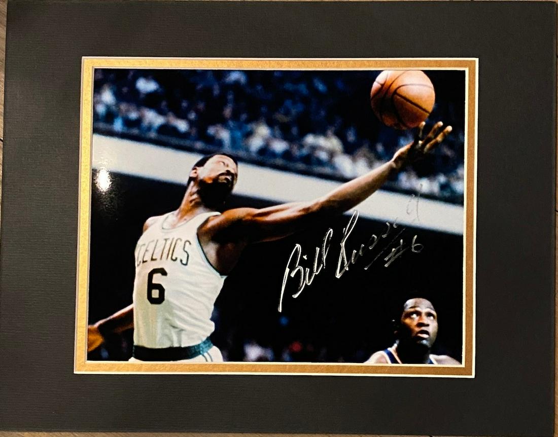 Bill Russel Autographed Display (1 of 1)