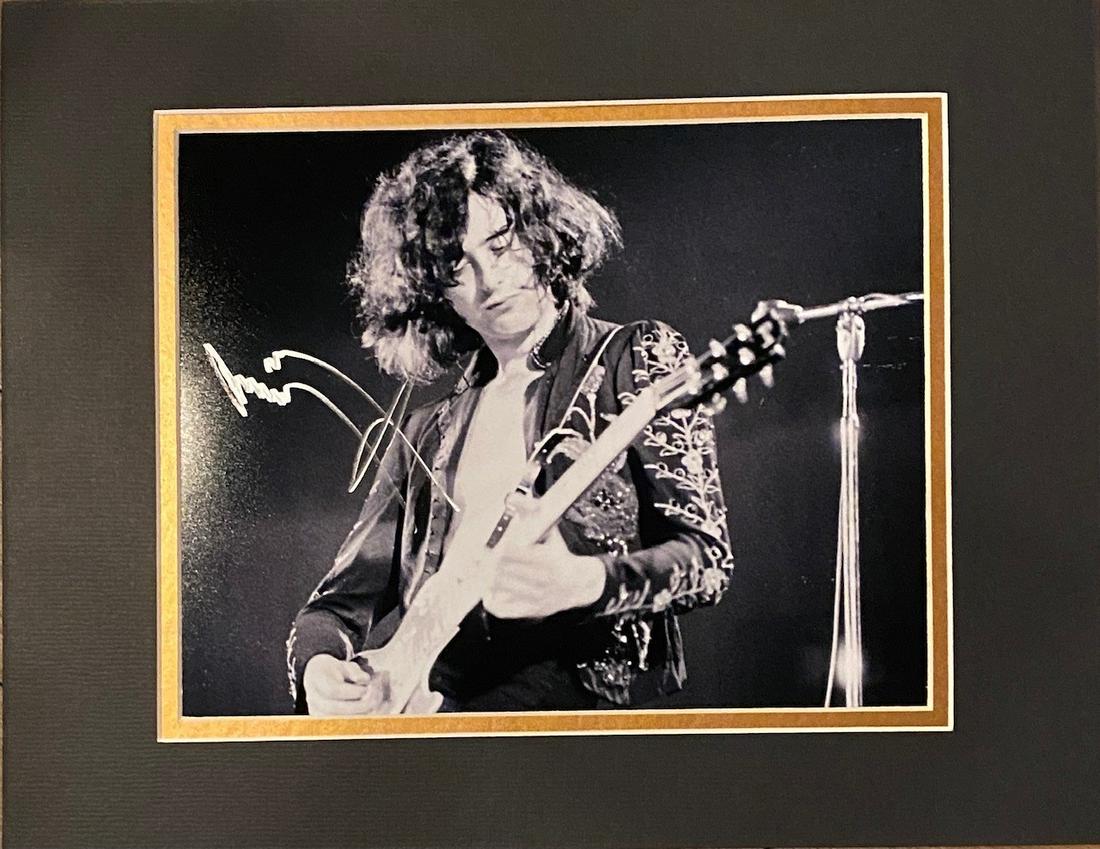 Jimmy Page Autographed Display (1 of 1)