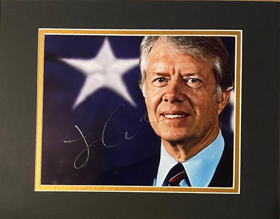 Jimmy Carter Autographed Display (1 of 1)