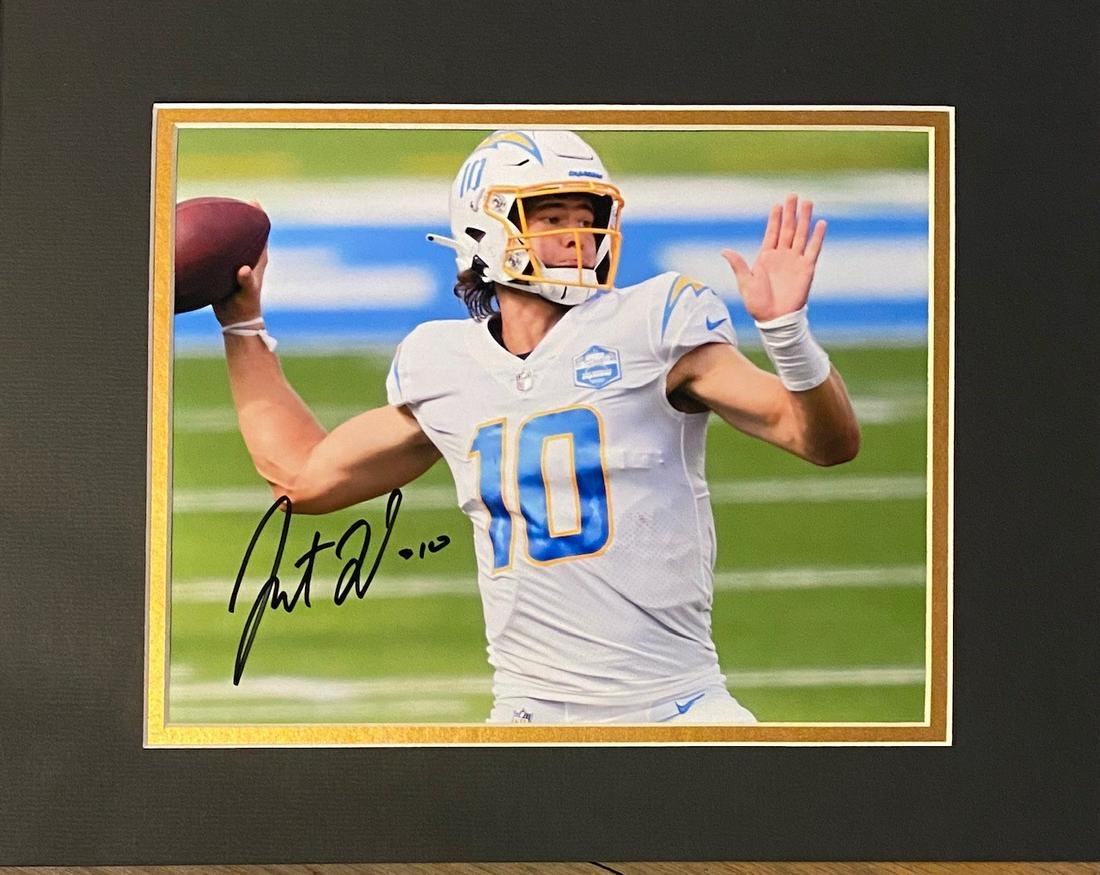Justin Herbert Autographed Display (1 of 1)