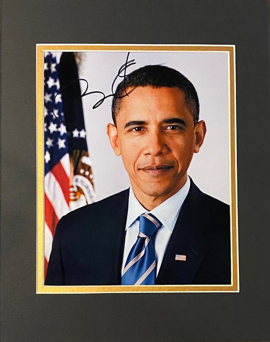 Barack Obama Autographed Display (1 of 1)