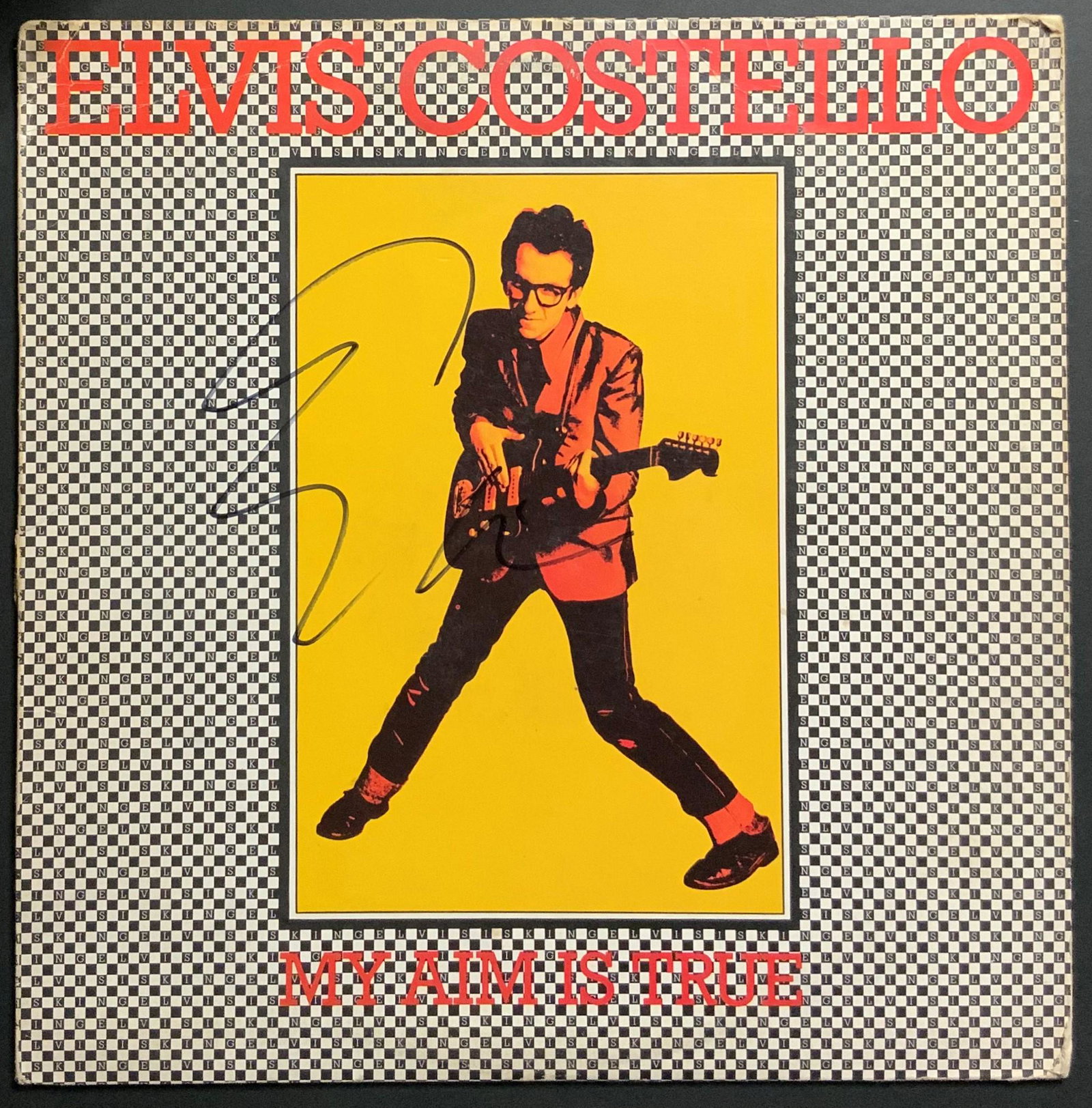 Elvis Costello Autographed Album Cover (1 of 1)