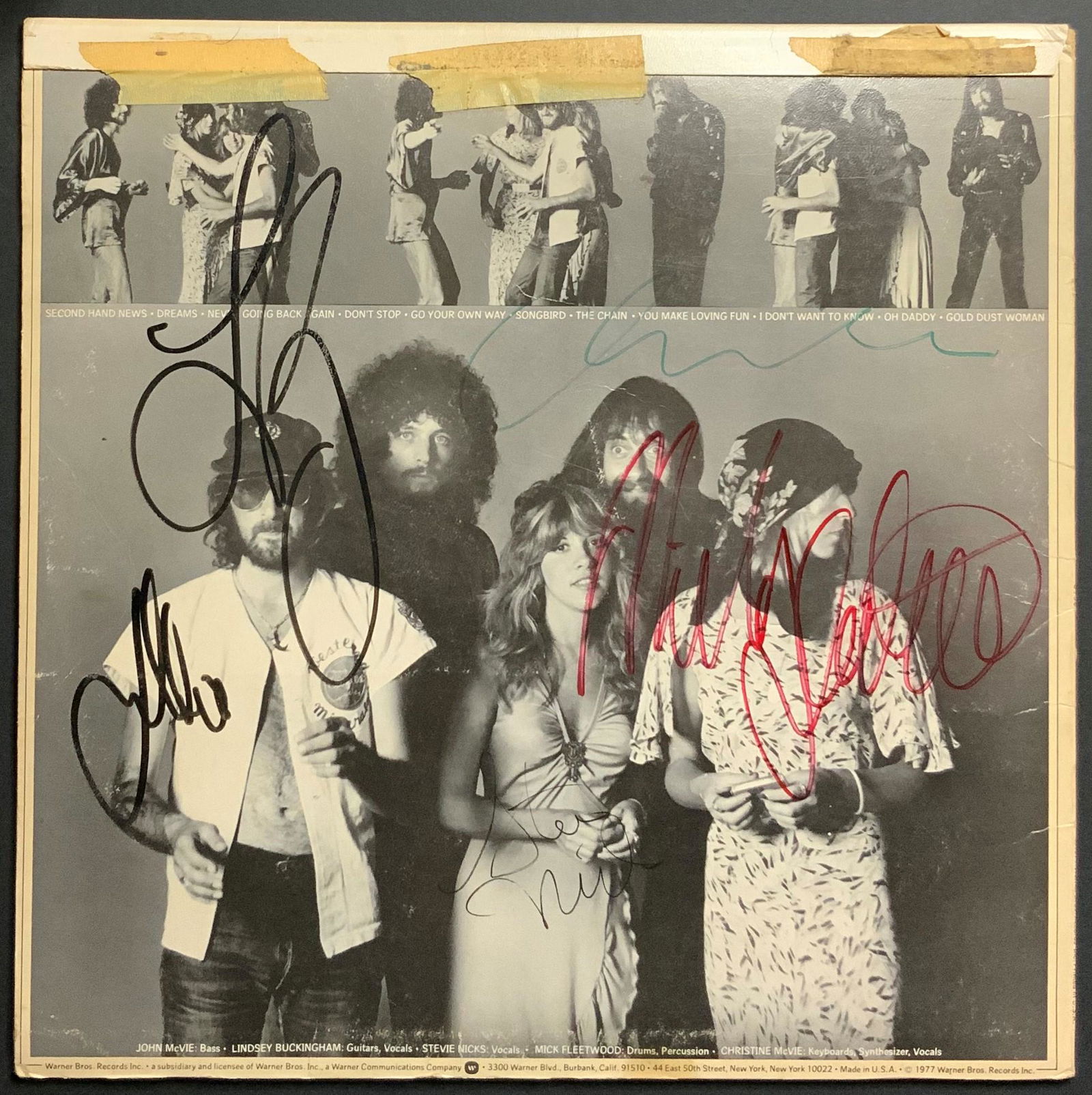 Fleetwood Mac Autographed Album Cover, Signed by all (1 of 1)