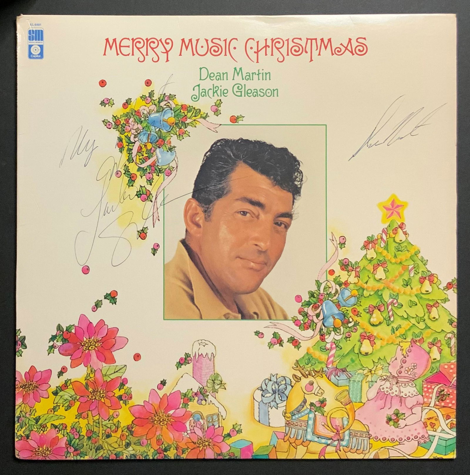 Dean Martin and Jackie Gleason Autographed Album Cover (1 of 1)