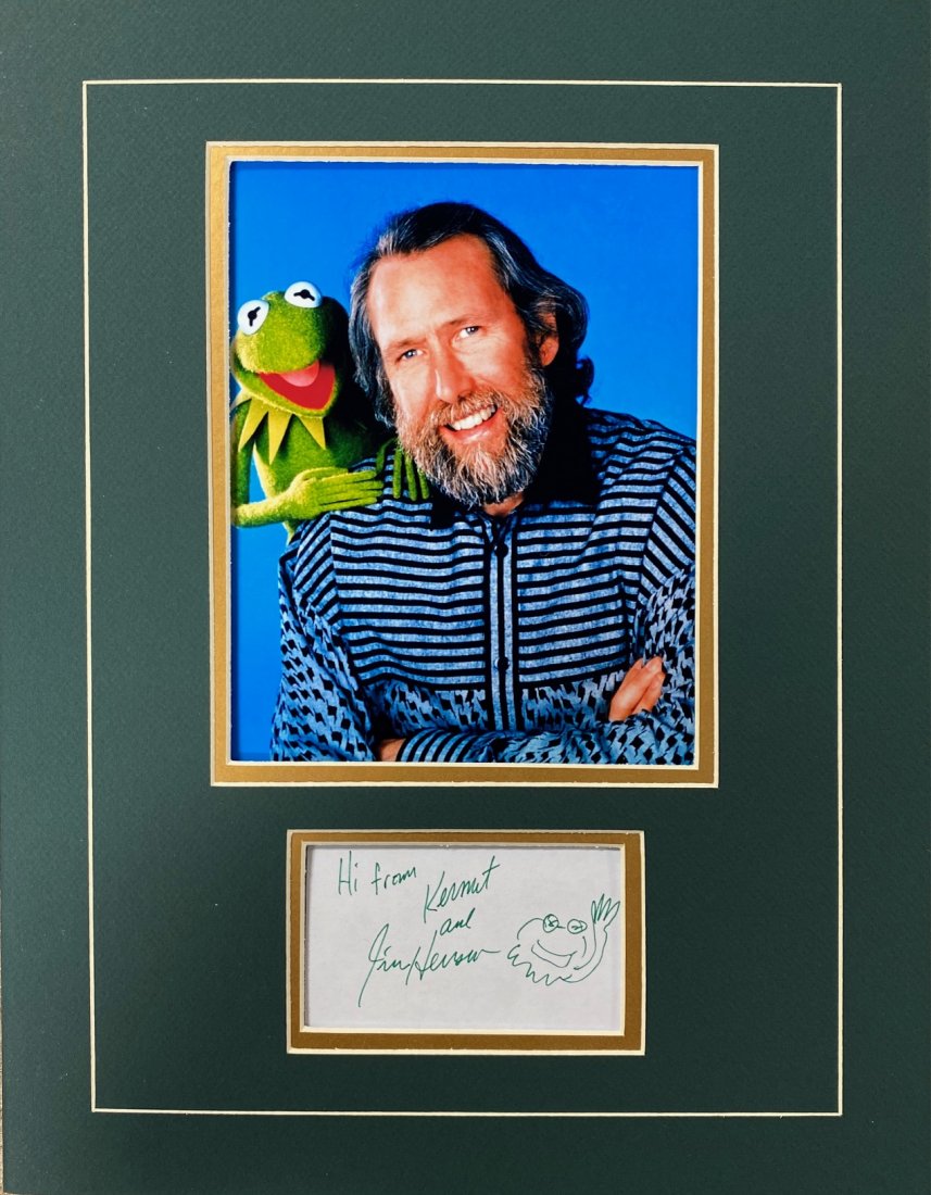 JIM HENSON AUTOGRAPHED KERMIT CARD (1 of 1)