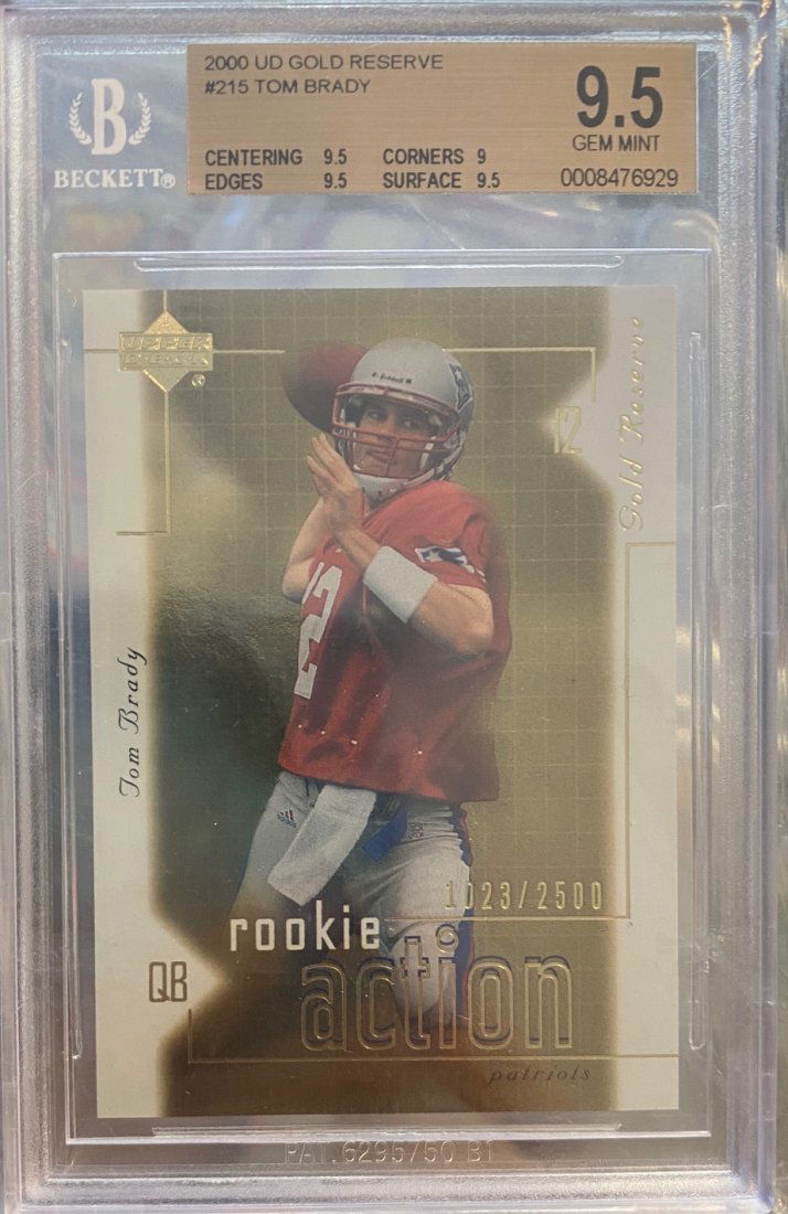 2000 UD RESERVE GOLD TOM BRADY BGS 9.5 ROOKIE!!! (1 of 1)