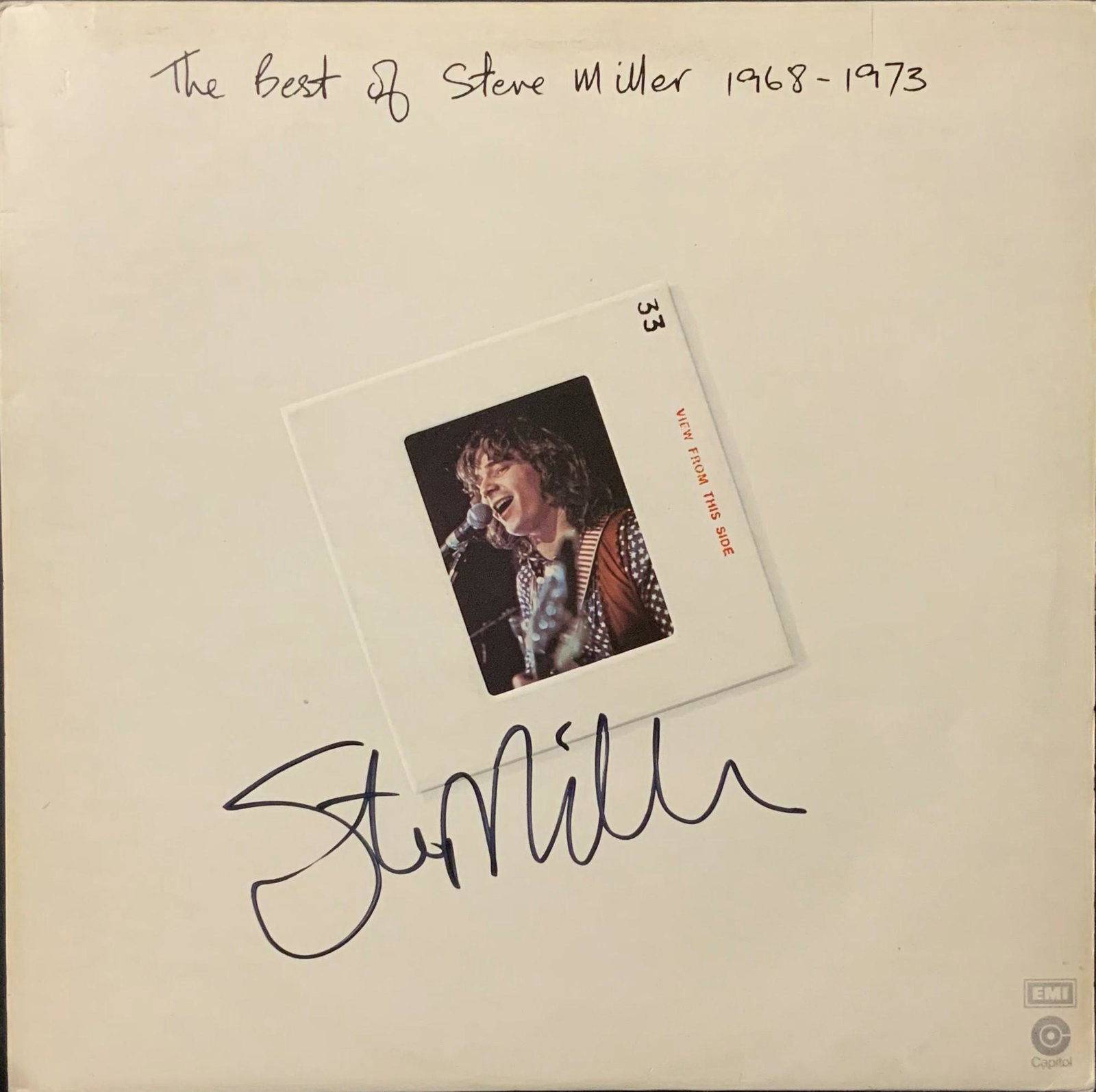Steve Miller Autographed Album Cover: Ask any and all questions before bidding. Signed album covers are not guaranteed to have vinyl record included, if curious email support@iczauctions.com to inquire . All framed items take 2 weeks for 