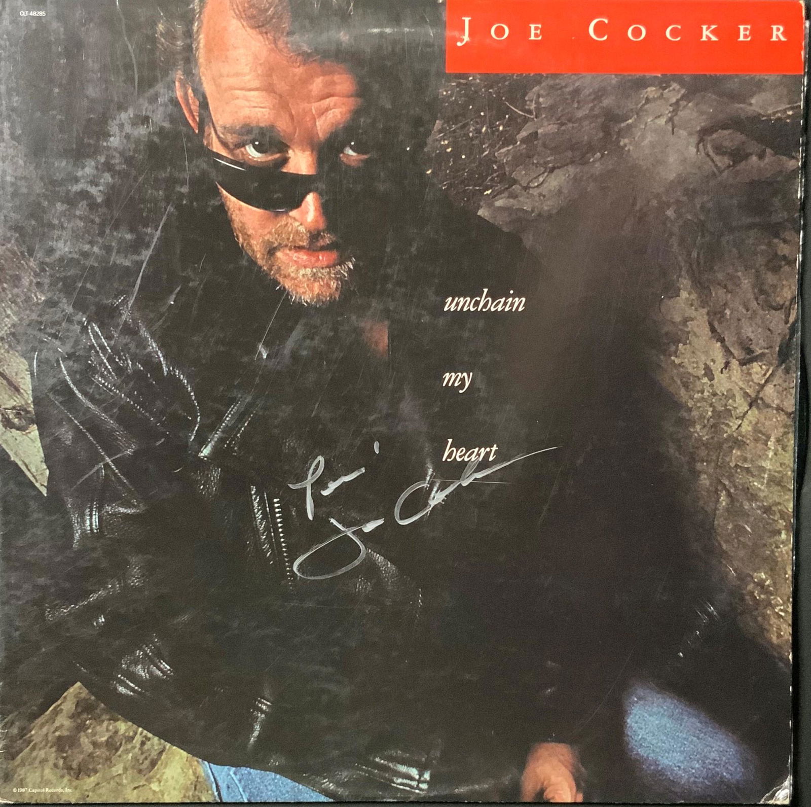 Joe Cocker Autographed Album Cover (1 of 1)
