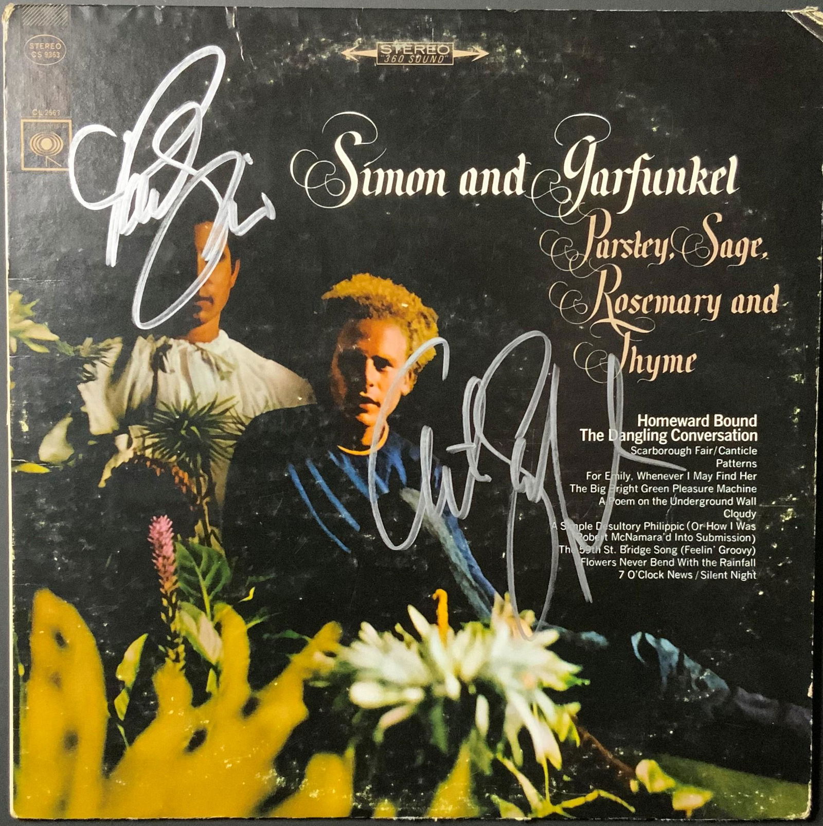Simon and Garfunkel Autographed Album Cover (1 of 1)