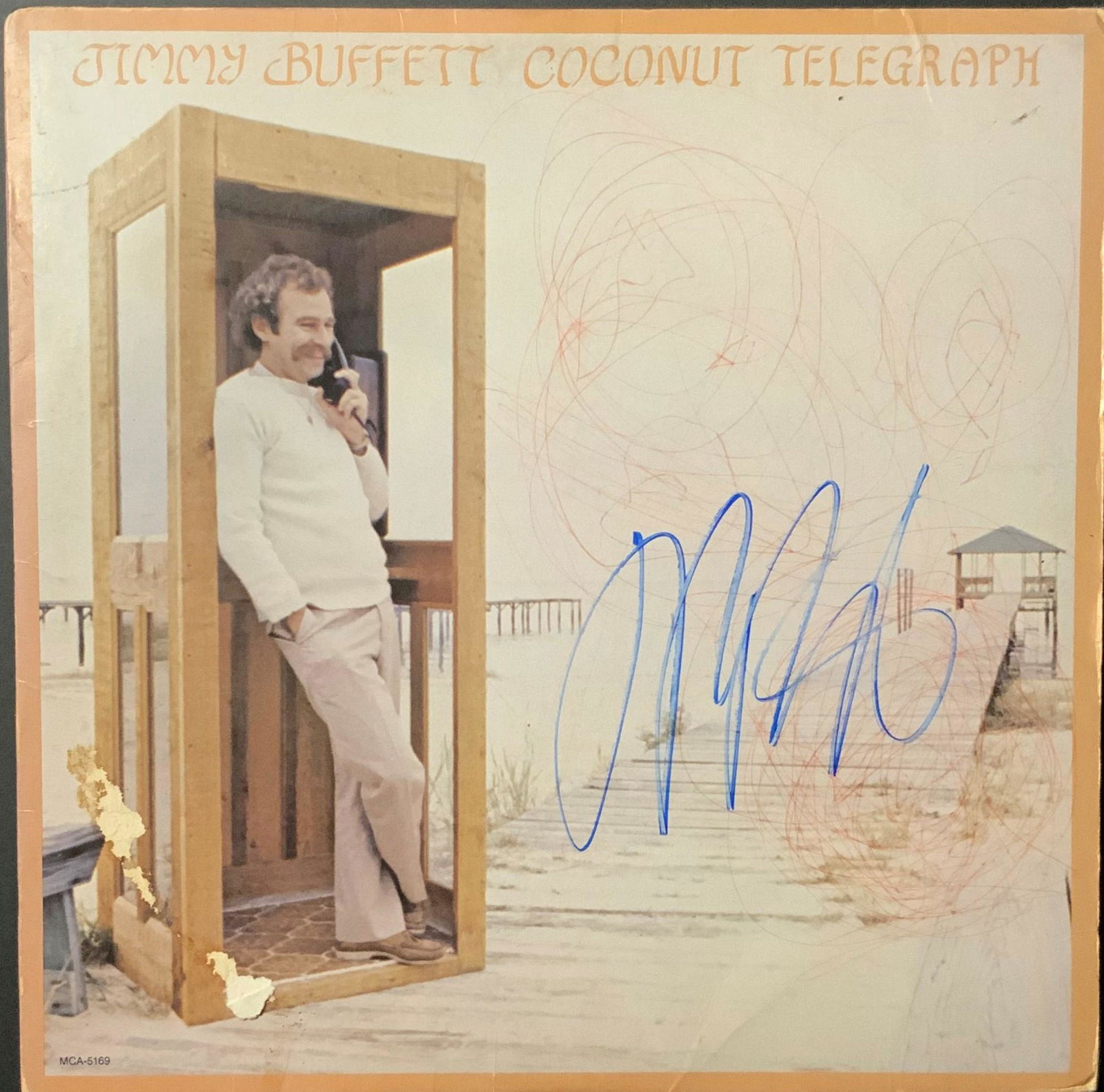 Jimmy Buffet Autographed Album Cover (1 of 1)