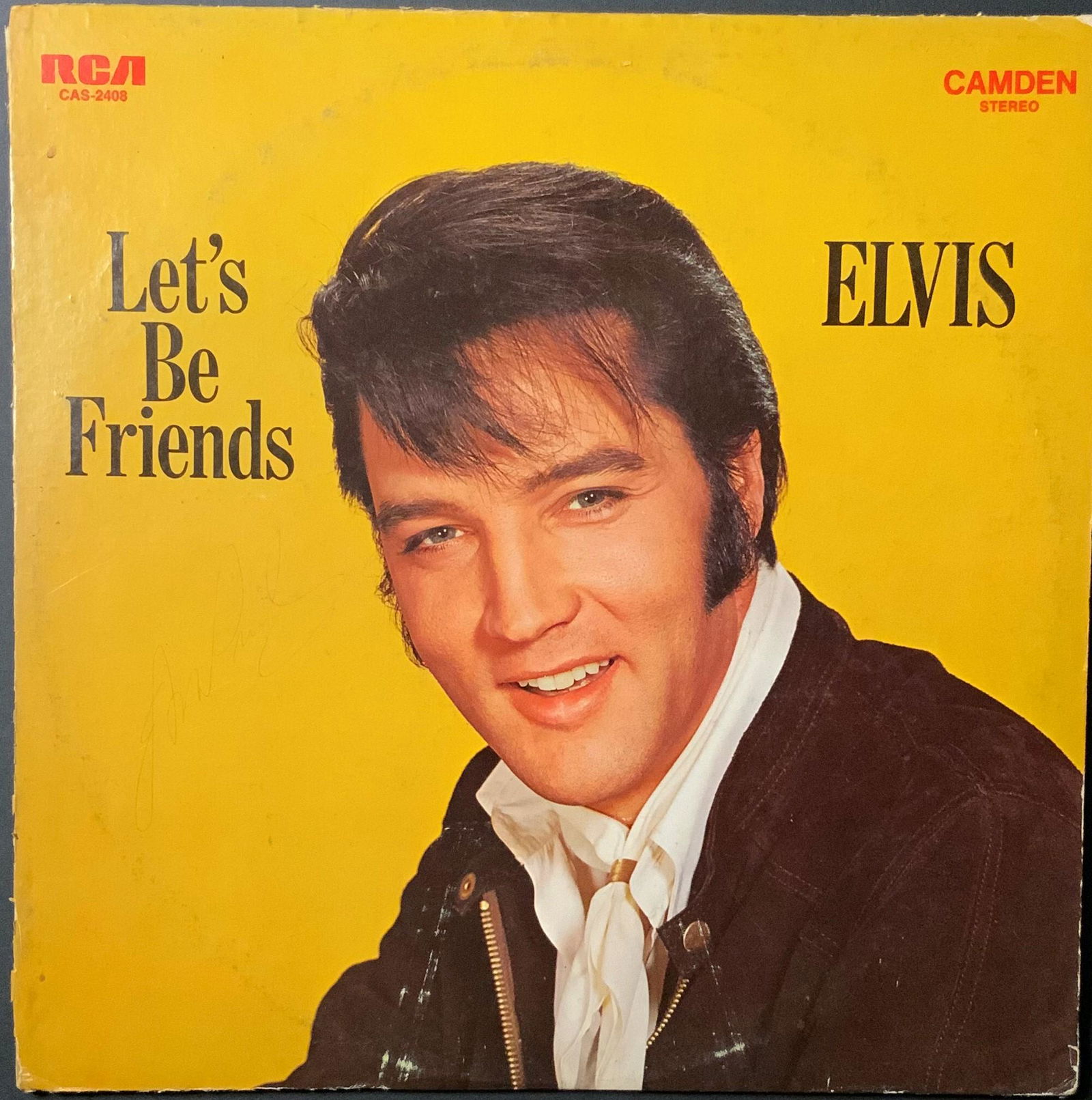 Elvis Autographed Album Cover (1 of 2)