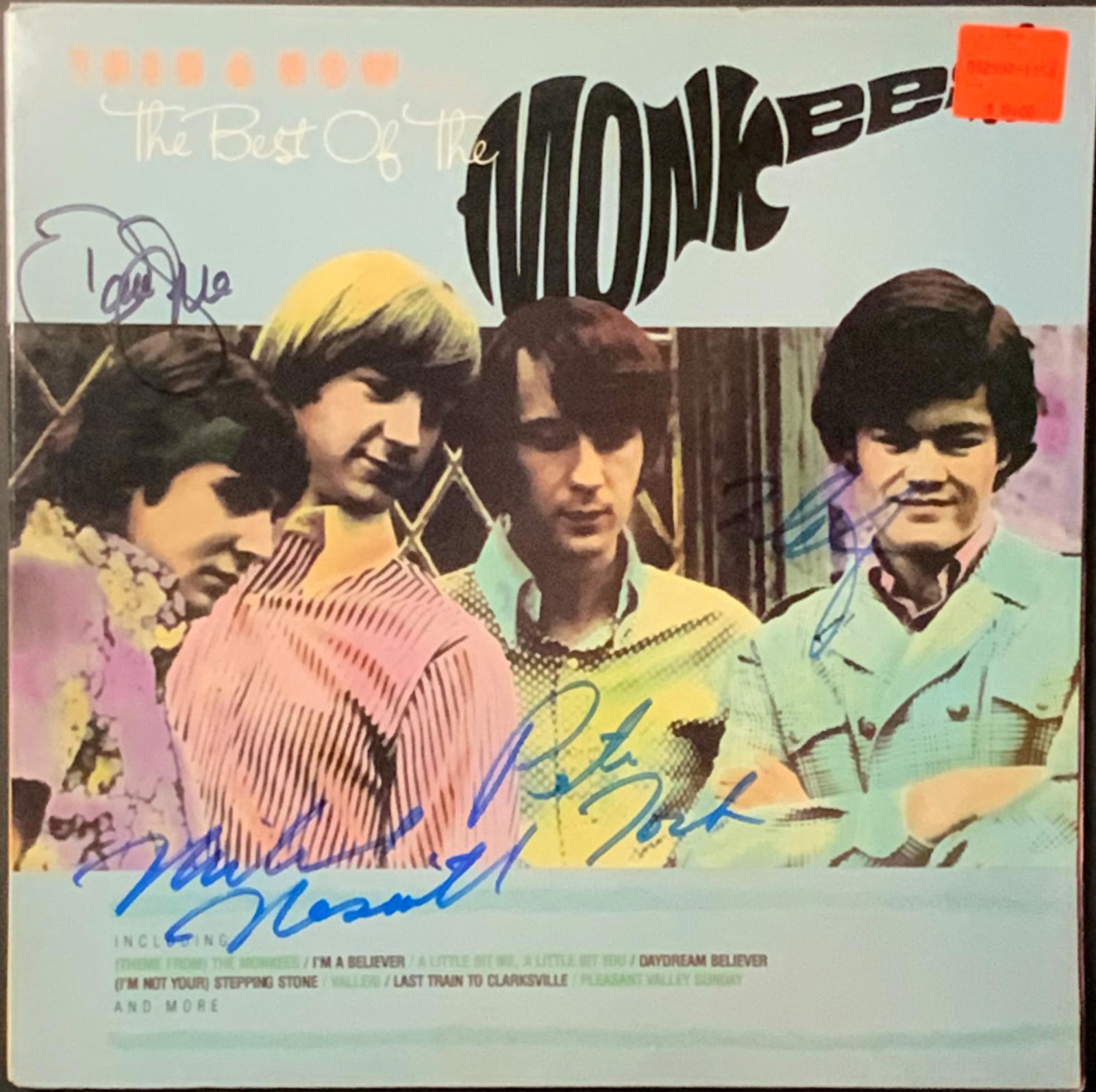 The Monkees Autographed Album Cover, Signed by all (1 of 1)