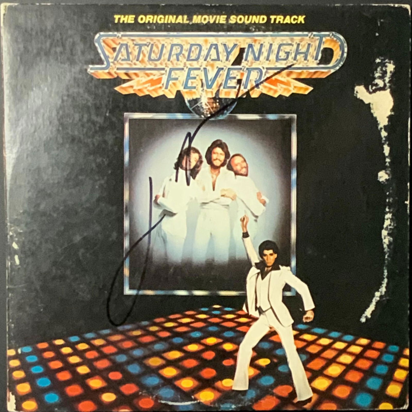 John Travolta Autographed Album Cover (1 of 1)