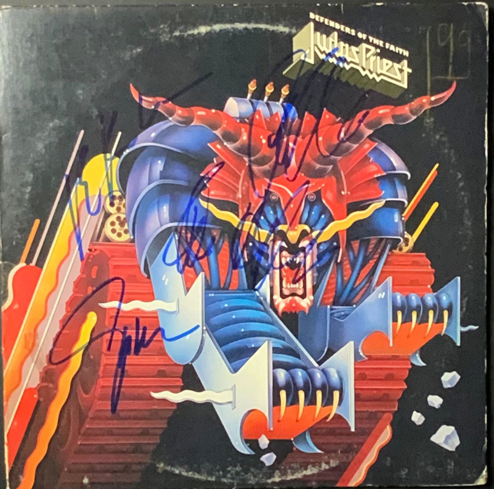 Judas Priest Autographed Album Cover, Halford, Tipton, (1 of 1)
