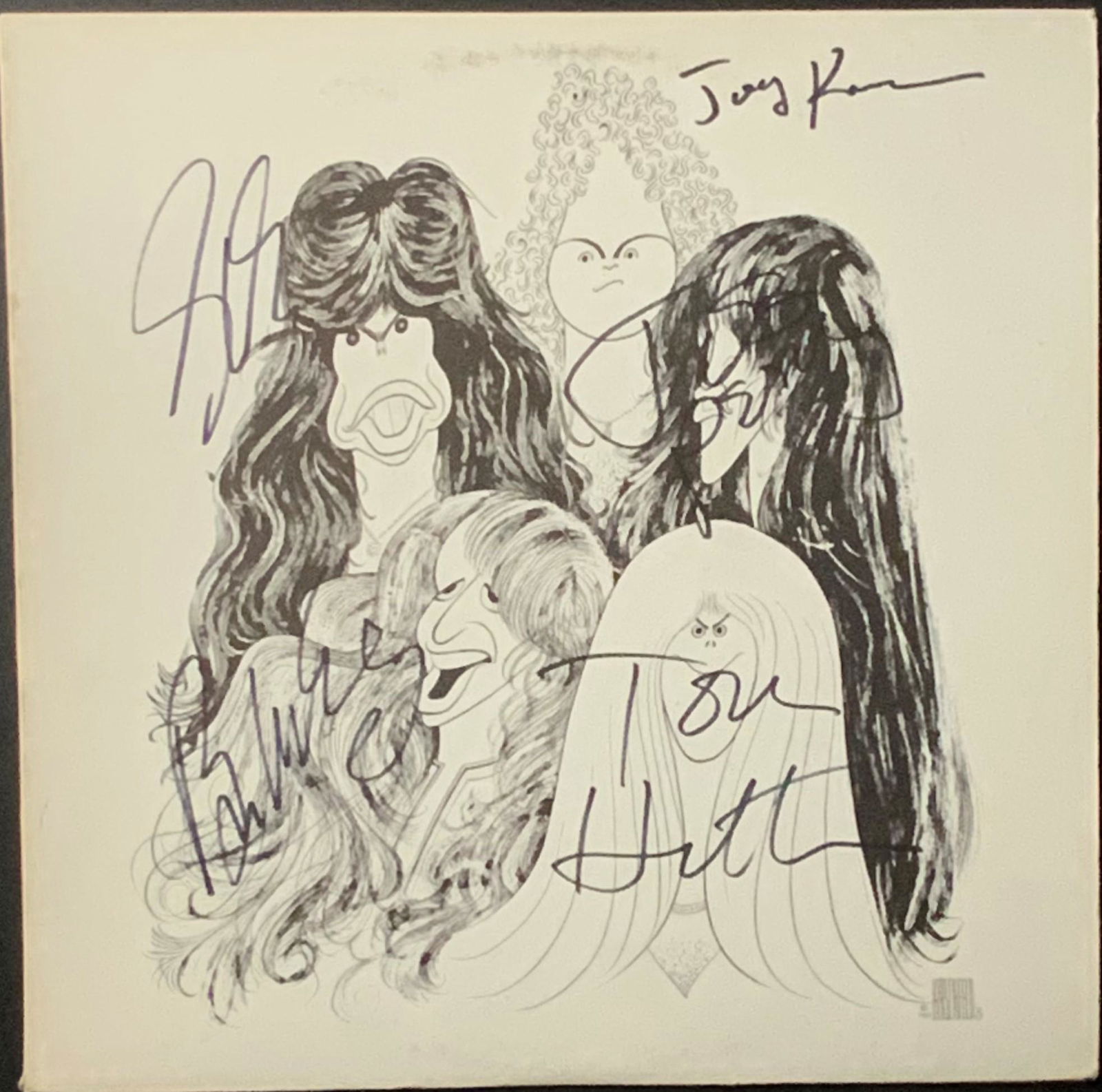 Aerosmith Autographed Album Cover, Signed by all (1 of 1)