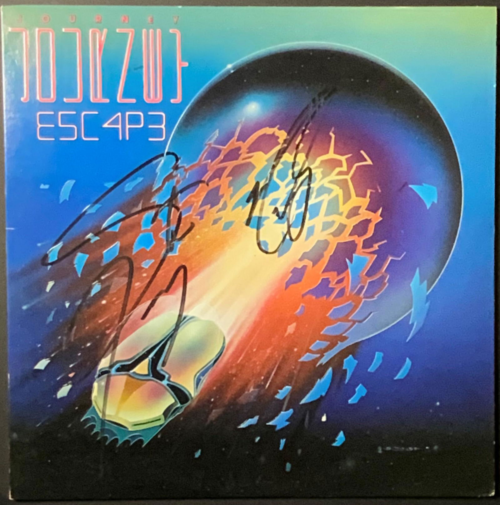 Journey Autographed Album Cover, Signed by Perry and (1 of 1)