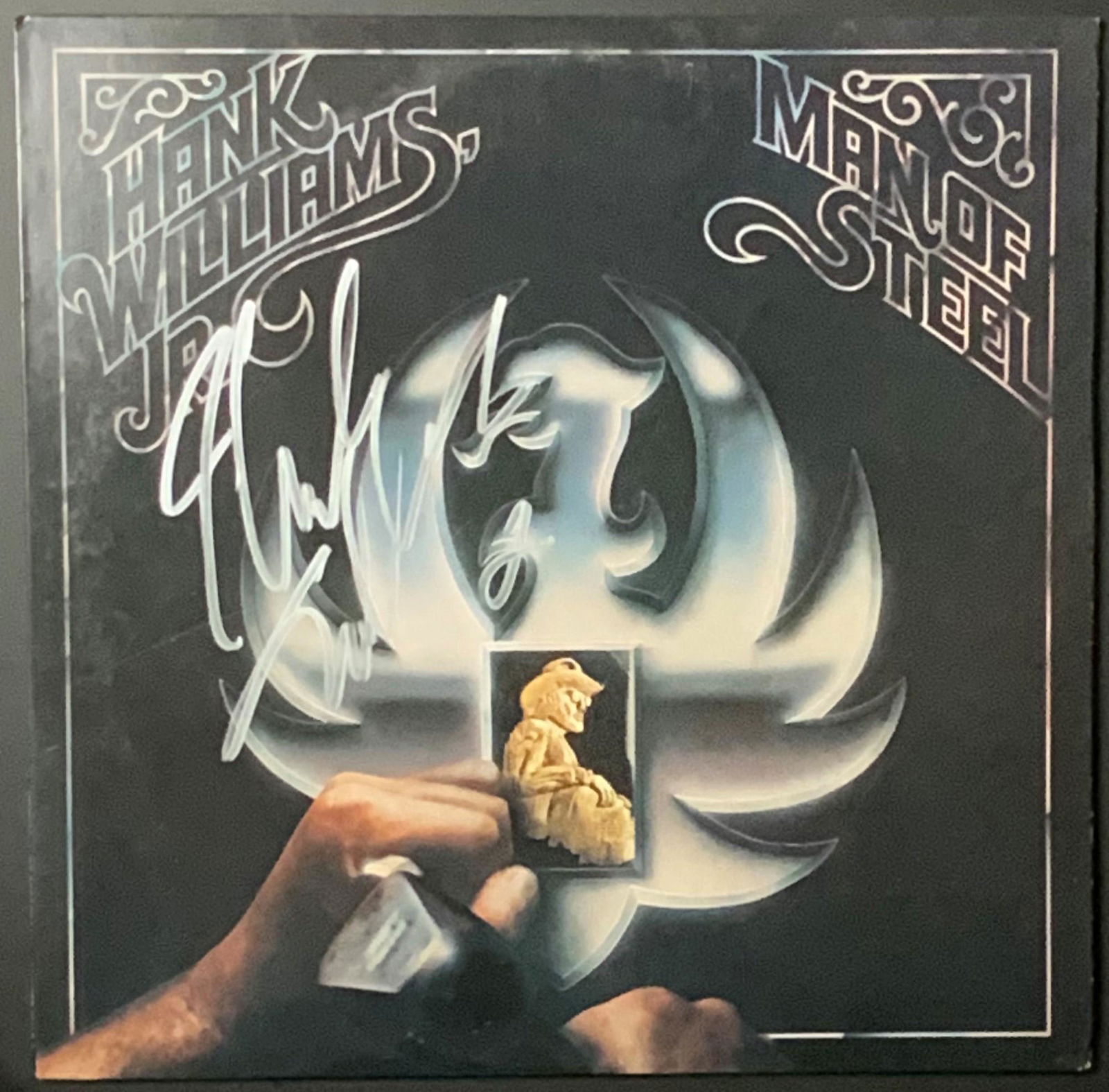 Hank Williams, Jr. Autographed Album Cover (1 of 1)