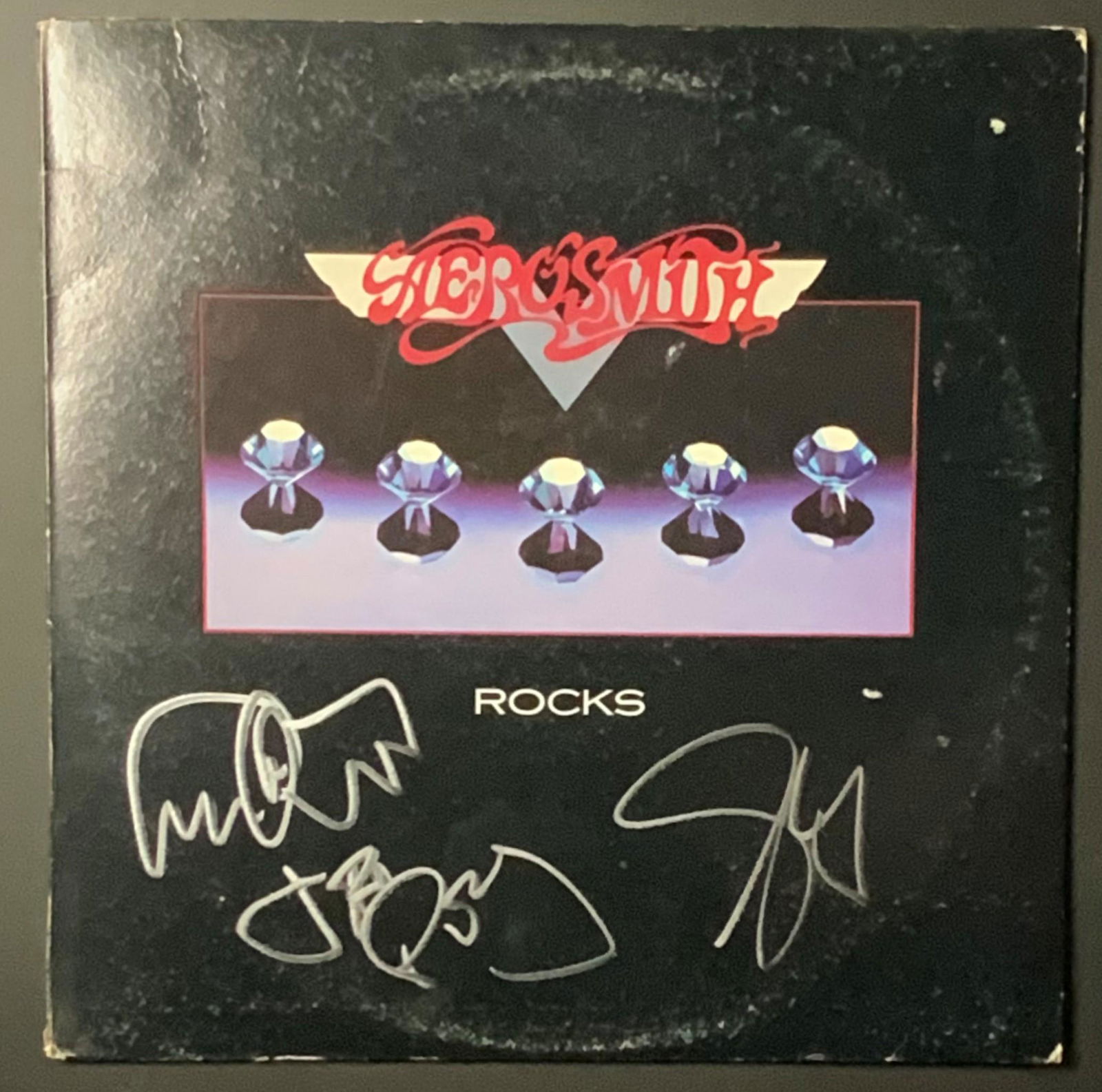Aerosmith Autographed Album Cover, Joe Perry and Steven (1 of 1)