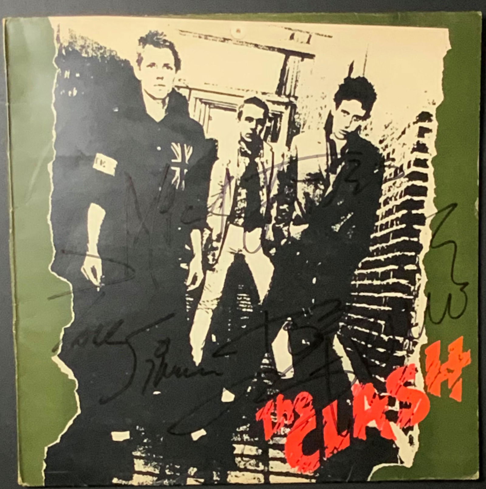 The Clash Autographed Album Cover, paul mick and joe (1 of 1)