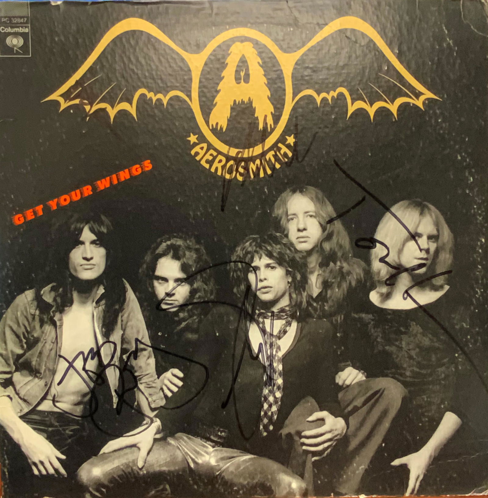 Aerosmith Autographed Album Cover (1 of 1)