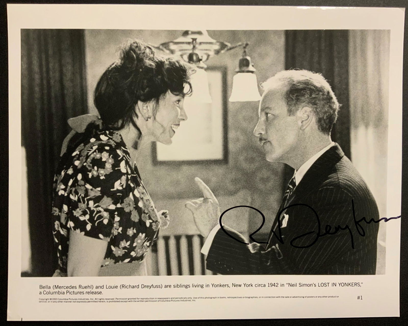 Richard Dreyfuss Autographed Movie Still "Lost in (1 of 1)