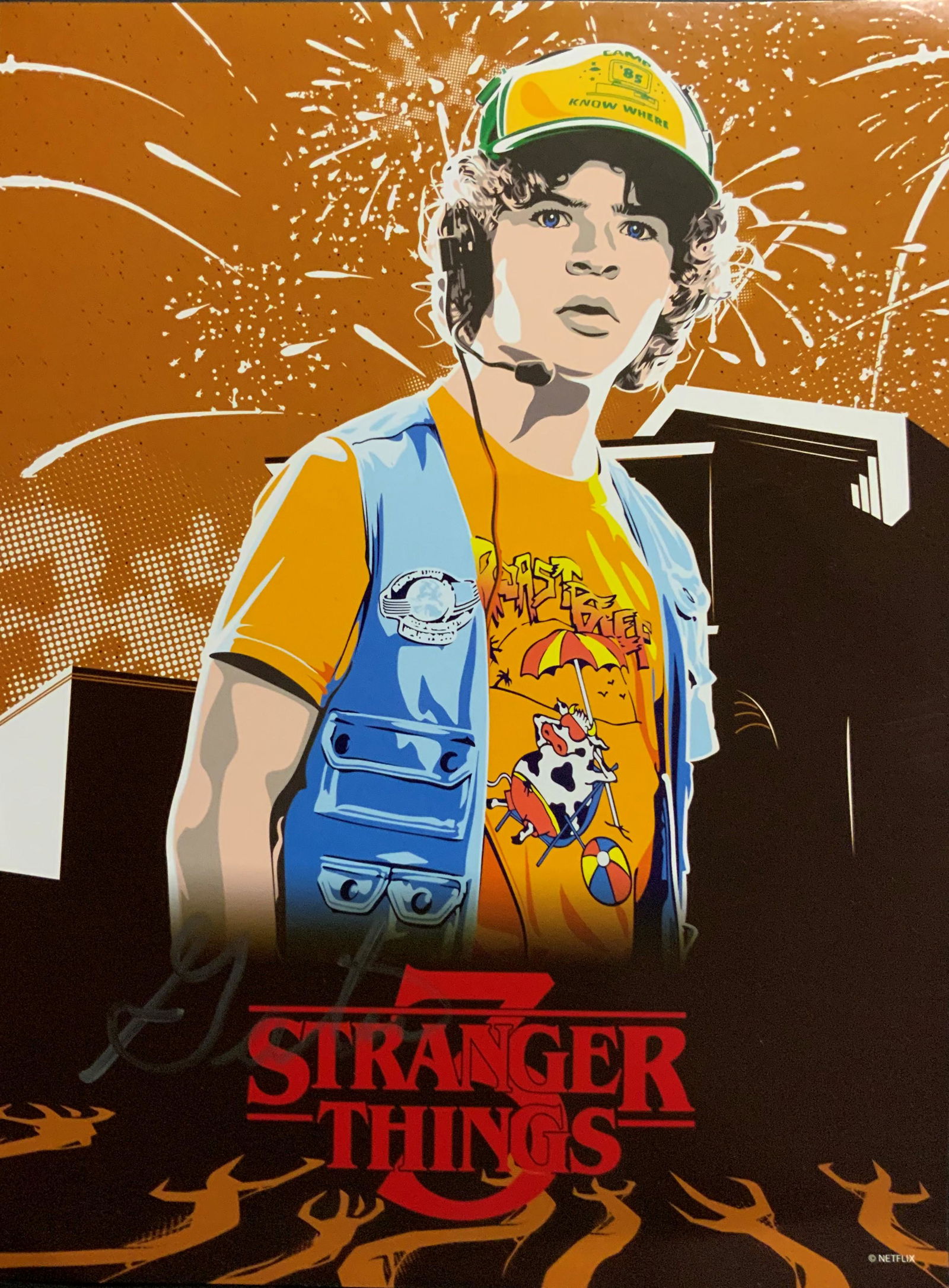 Graten Matarazzo Autographed Stranger Things 3 Mini (1 of 1)