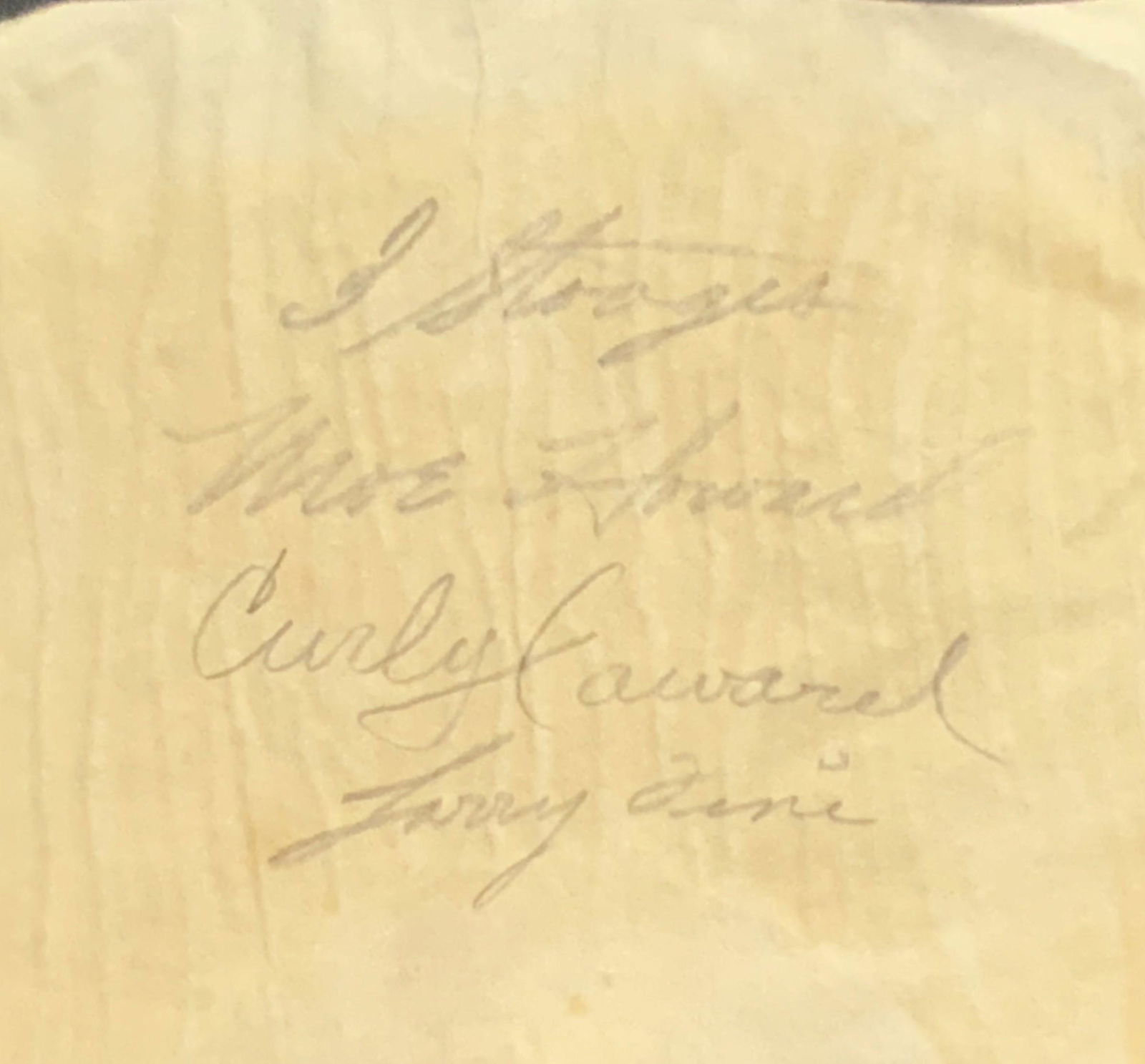 3 Stooges Cut Group Autograph (1 of 1)