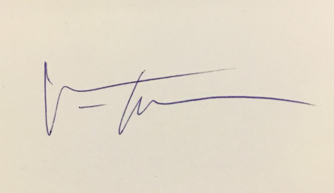 Val Kilmer Cut Autograph: Ask any and all questions before bidding. Signed album covers are not guaranteed to have vinyl record included, if curious email support@iczauctions.com to inquire . All framed items take 2 weeks for