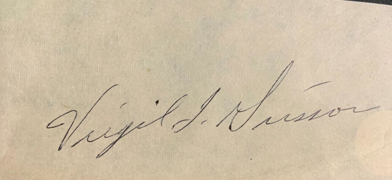 "Gus" Grissom Cut Autograph (1 of 1)