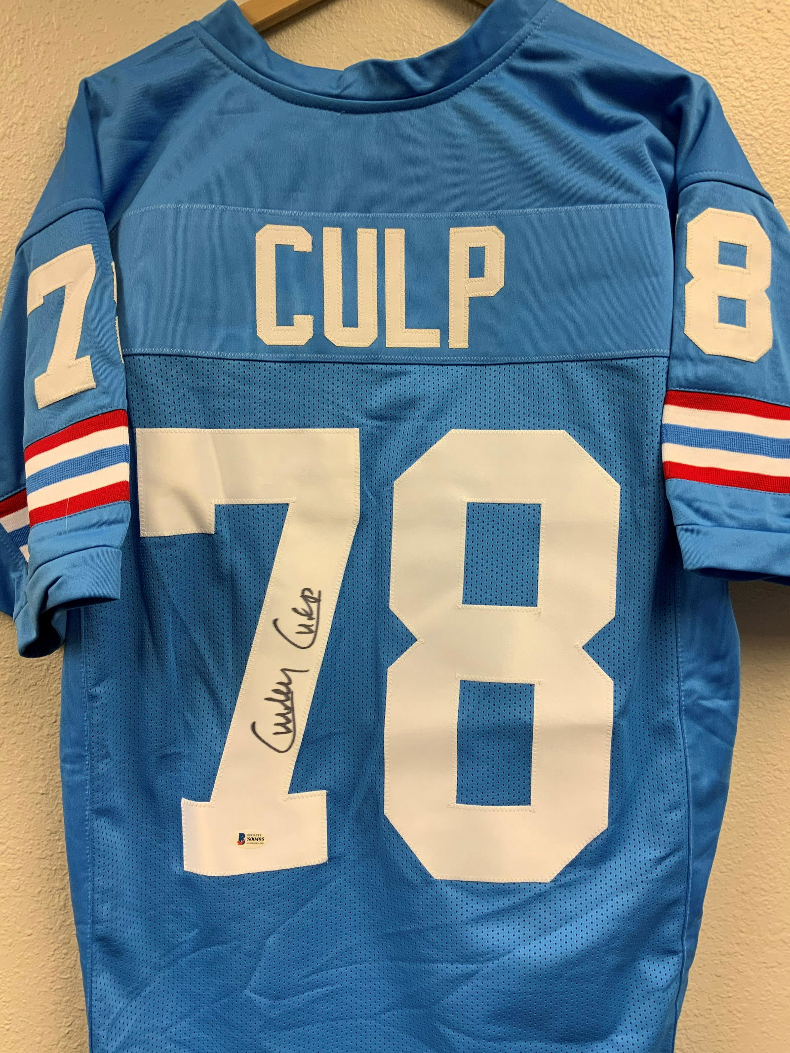 Curley Culp Autographed Beckett Authenticated Jersey (1 of 1)