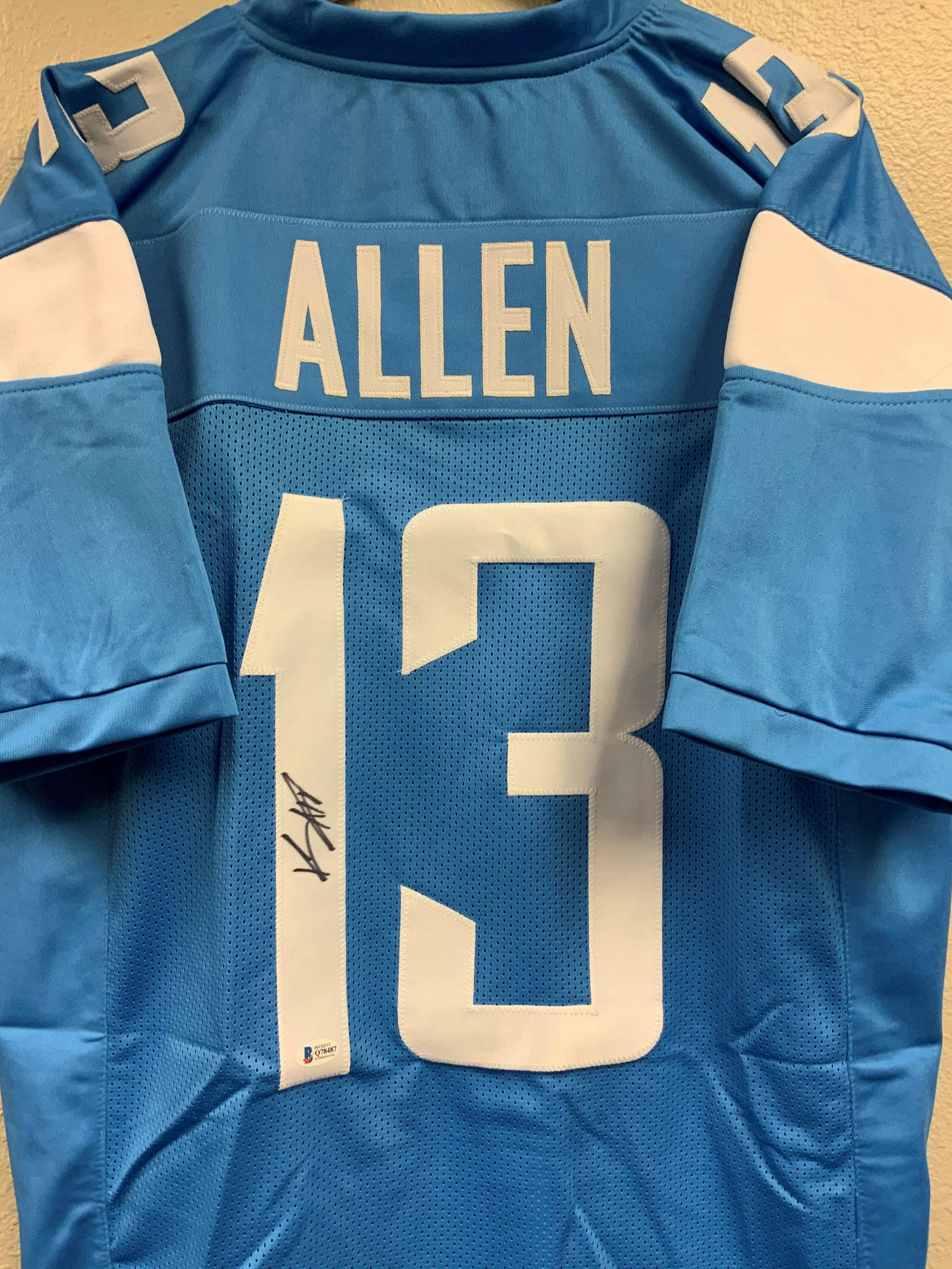 Keenan Allen Autographed Beckett Authenticated Jersey (1 of 1)