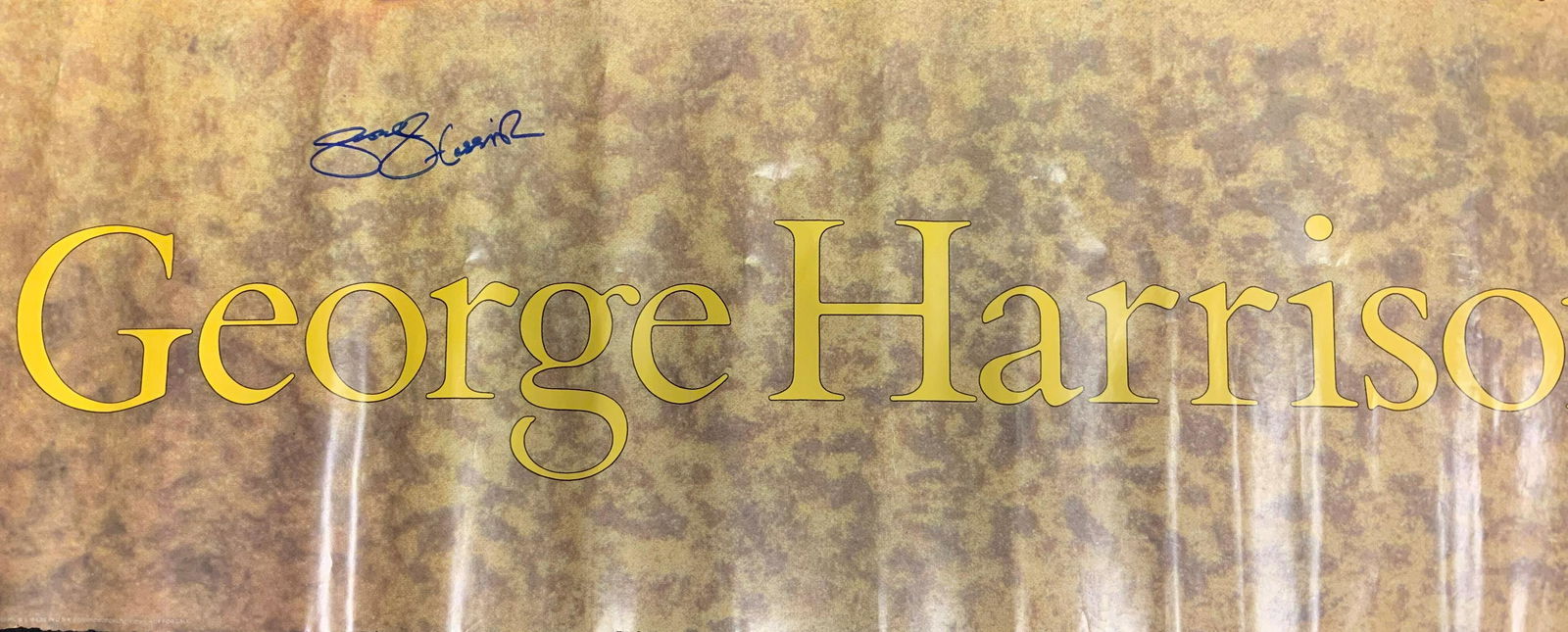 George Harrison Autographed Banner (1 of 1)