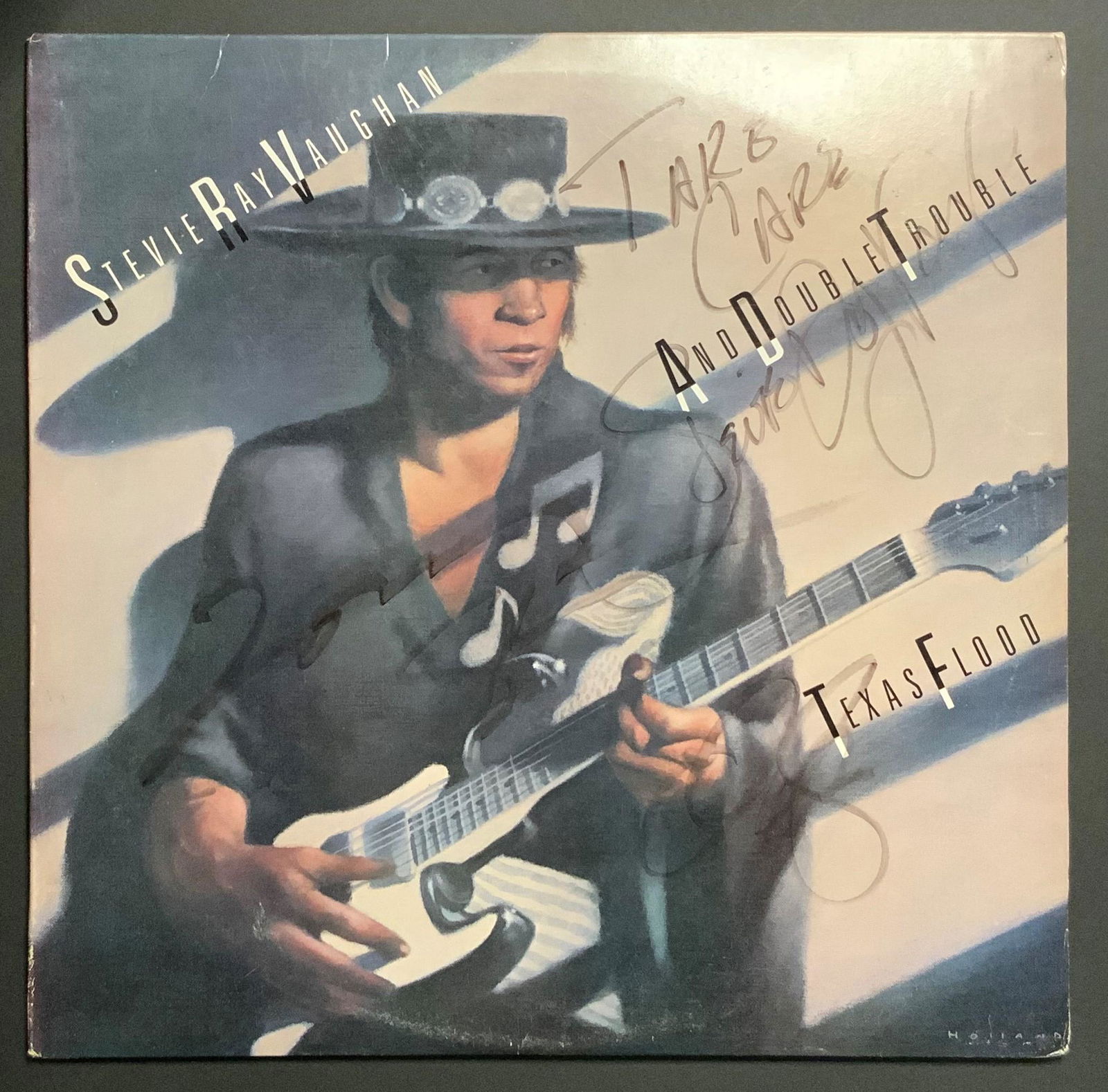 Stevie Ray Vaughan Autographed album, Signed by all (1 of 1)