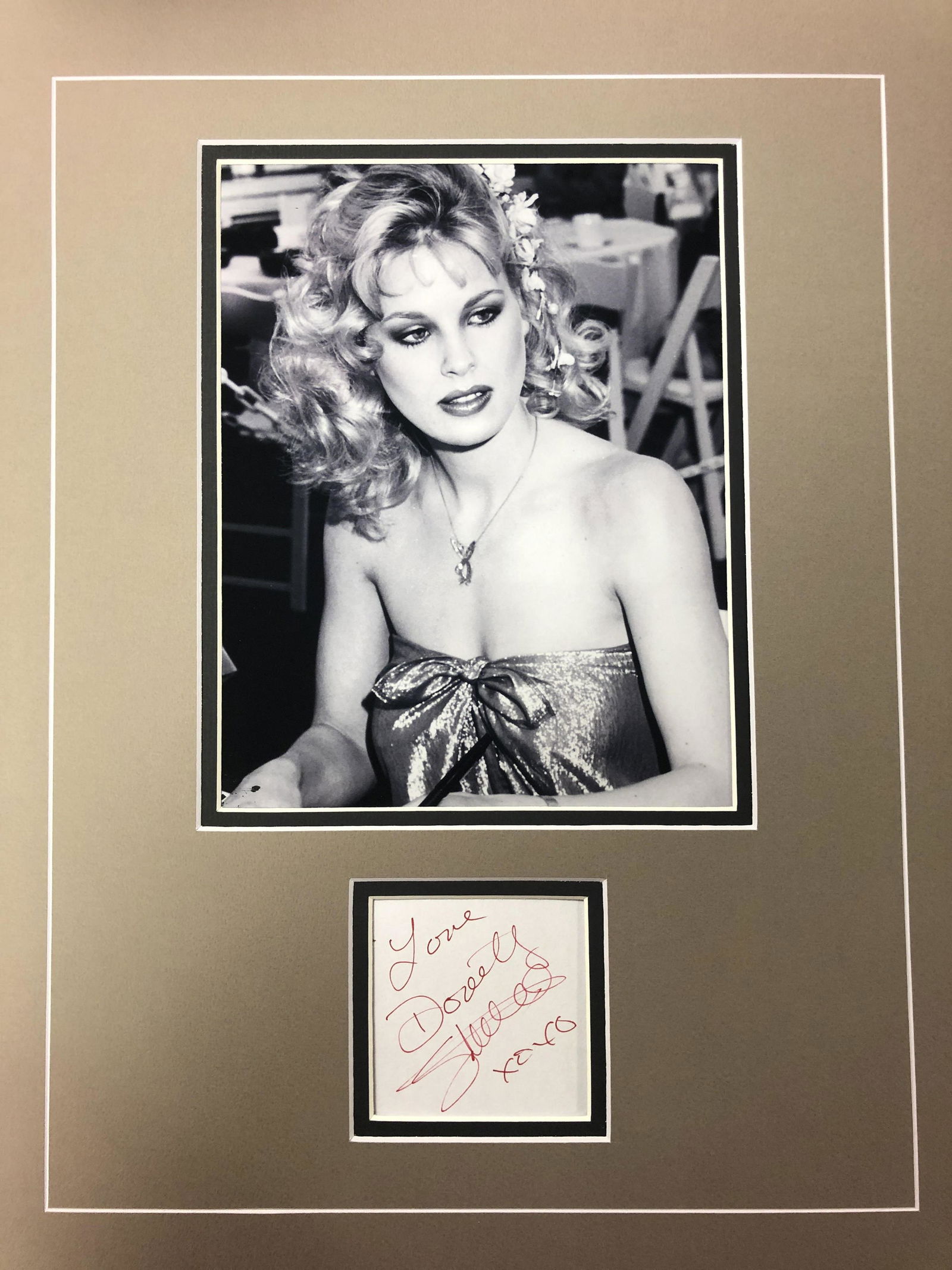Dorothy Stratten Autograph Display (1 of 1)