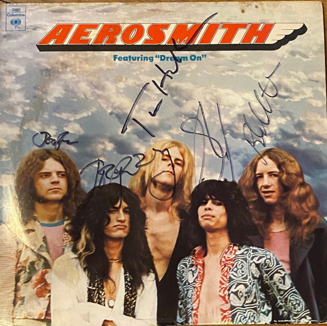 AEROSMITH AUTOGRAPHED ALBUM ALL 5 MEMBERS (1 of 1)