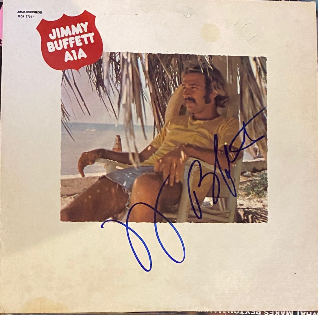 JIMMY BUFFETT AUTOGRAPHED ALBUM (1 of 1)