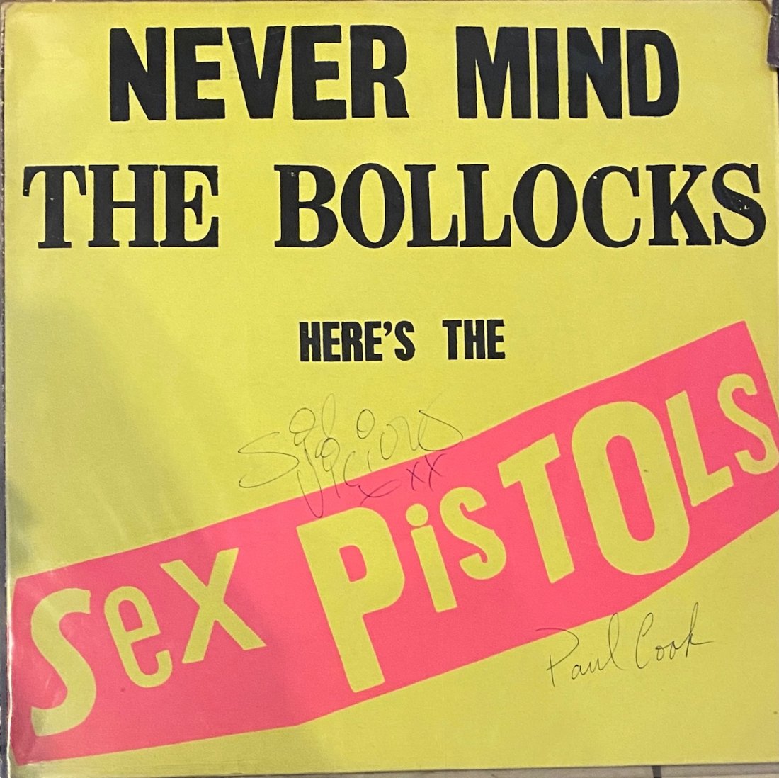 SEX PISTOLS AUTOGRAPHED ALBUM SID VICIOUS PAUL COOK (1 of 1)