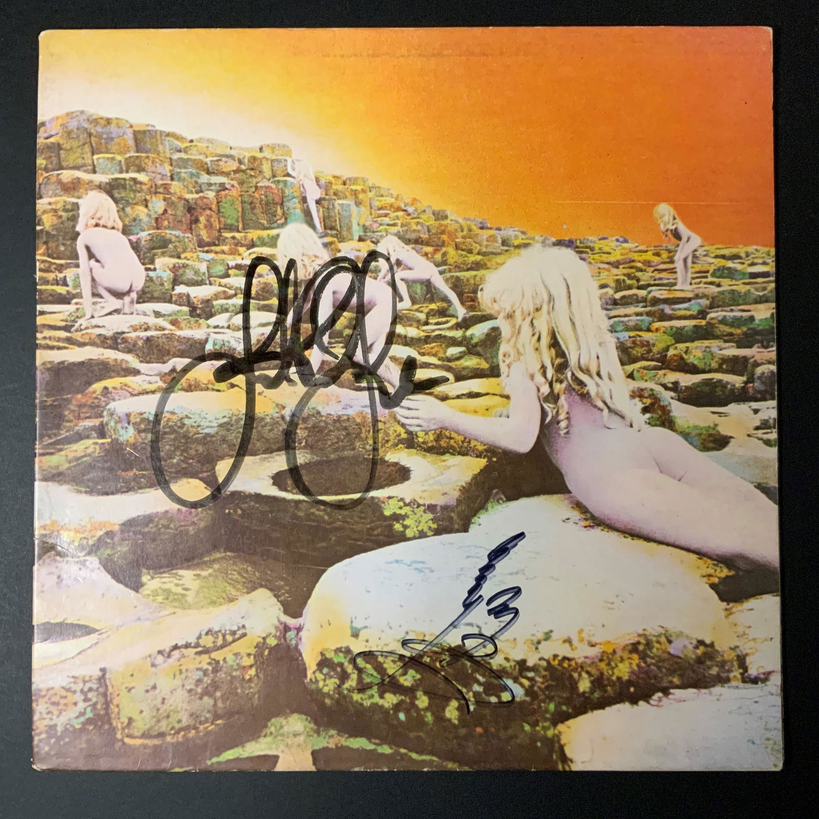 Led Zeppelin Autographed Album Cover no vinyl, signed: Ask any and all questions before bidding. Signed album covers are not guaranteed to have vinyl record included, if curious email support@iczauctions.com to inquire . All framed items take 2 weeks for