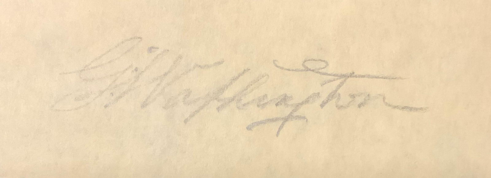 George Washington Cut Autograph (1 of 1)