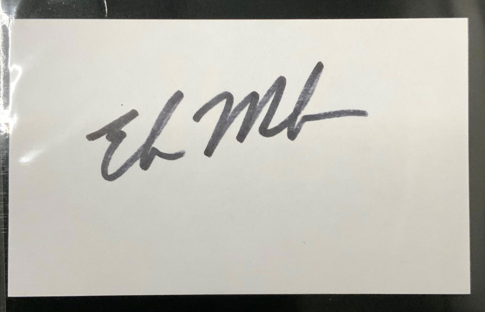 Elon Musk Autographed Card (1 of 1)