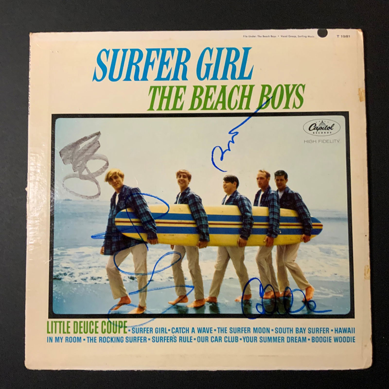 Beach Boys  Autographed Album Cover Dennis Brian Mike (1 of 1)